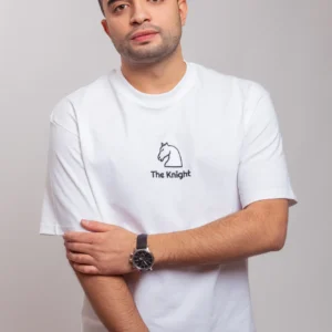 T-shirt cavalier brodé
